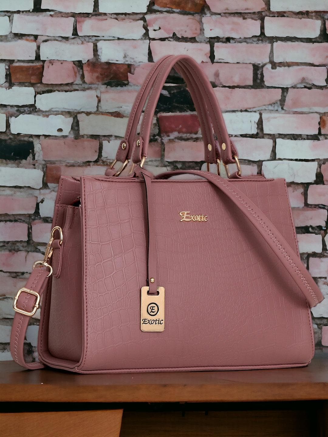 Exotic PU Structured Handheld Bag
